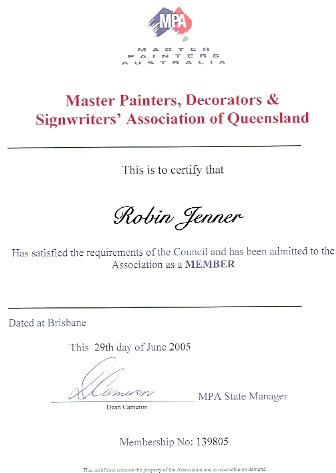 painter certification